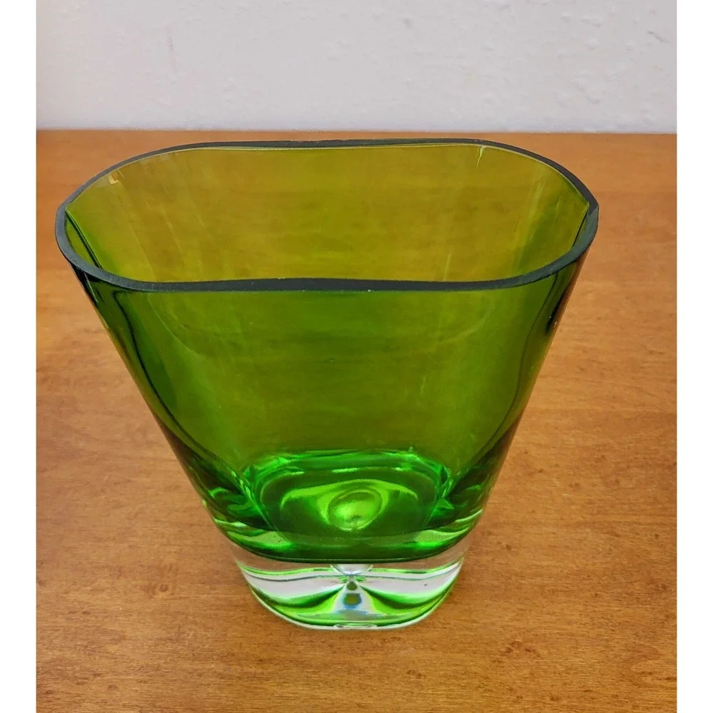 Controlled Bubble Emerald Green Oval Glass Vase - Better Homes & Gardens FTD